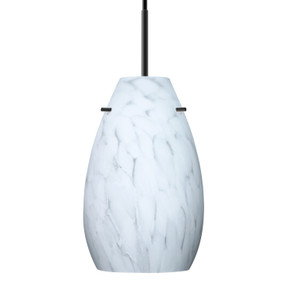 Mini Pendants Glass Down by Besa ( 74 | 1JC-412619-LED-BK Besa Pera 9 Pendant ) 