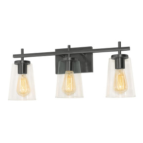Bathroom Fixtures Three Lights by AFX Lighting ( 162 | JNNV2209MBBK Joanna ) 