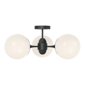 Semi-Flush Mts. Cage by Alora ( 452 | SF505326MBOP Nouveau ) 