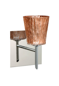 Sconces Single Glass by Besa ( 74 | 1SW-5125CF-CR-SQ Nico ) 