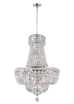 Mid. Chandeliers Glass Down by CWI Lighting ( 401 | 8003P22C Stefania ) 
