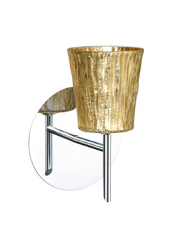 Sconces Single Glass by Besa ( 74 | 1SW-5125GF-CR Nico ) 