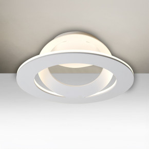Semi-Flush Mts. Ring Shade/Halo by Besa ( 74 | CUE-LED-WH Besa Cue Flush Mount ) 