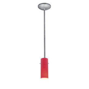 Mini Pendants Glass Down by Access ( 18 | 28030-1R-BS/RED Cylinder ) 