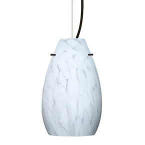 Mini Pendants Glass Down by Besa ( 74 | 1KX-412619-BK Besa Pera 9 Pendant ) 