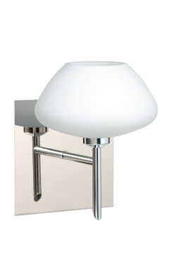 Sconces Single Glass by Besa ( 74 | 1SW-541007-CR-SQ Peri ) 