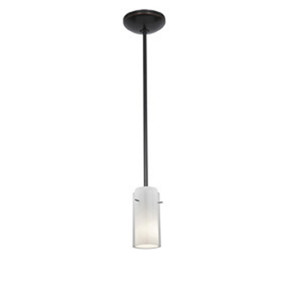 Mini Pendants Glass Down by Access ( 18 | 28033-1R-ORB/CLOP Glass'n Glass Cylinder ) 