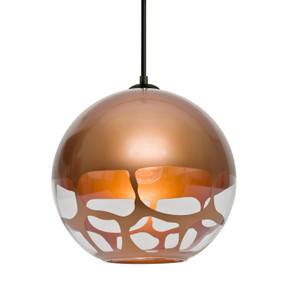 Mini Pendants Metal Shade by Besa ( 74 | J-ROCKYCP-LED-BK Besa Rocky Pendant ) 