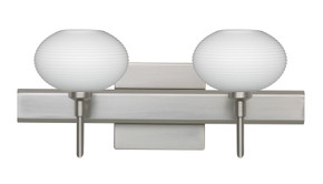 Bathroom Fixtures Two Lights by Besa ( 74 | 2SW-561207-SN-SQ Lasso ) 