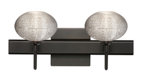 Bathroom Fixtures Two Lights by Besa ( 74 | 2SW-5612GL-BR-SQ Lasso ) 