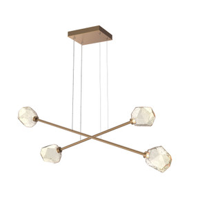 Linear/Island 2 Light Bar by Hammerton Studio ( 404 | PLB0039-M2-NB-A-CA1-L1 Gem ) 