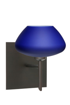 Sconces Single Glass by Besa ( 74 | 1SW-541087-BR-SQ Peri ) 