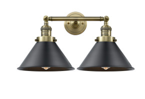 Bathroom Fixtures Two Lights by Innovations ( 405 | 208-AB-M10-BK-LED Franklin Restoration ) 