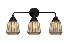 Bathroom Fixtures Three Lights by Innovations ( 405 | 288-3W-BK-G146 Nouveau 2 ) 