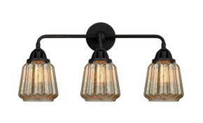 Bathroom Fixtures Three Lights by Innovations ( 405 | 288-3W-BK-G146-LED Nouveau 2 ) 