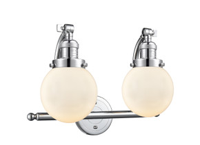 Bathroom Fixtures Two Lights by Innovations ( 405 | 515-2W-PC-G201-6-LED Franklin Restoration ) 
