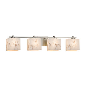 Bathroom Fixtures Four Lights by Justice Designs ( 102 | FAL-8444-55-NCKL LumenAria ) 