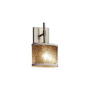 Sconces Single Glass by Justice Designs ( 102 | FSN-8417-30-MROR-NCKL Fusion ) 