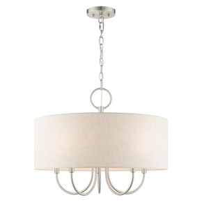 Mid. Chandeliers Drum Shade by Livex Lighting ( 107 | 49805-91 Blossom ) 