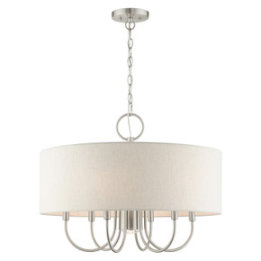 Mid. Chandeliers Drum Shade by Livex Lighting ( 107 | 49806-91 Blossom ) 