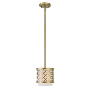 Mini Pendants Drum Shade by Livex Lighting ( 107 | 41101-33 Arabesque ) 