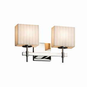 Bathroom Fixtures Two Lights by Justice Designs ( 102 | PNA-8412-55-WFAL-CROM Porcelina ) 