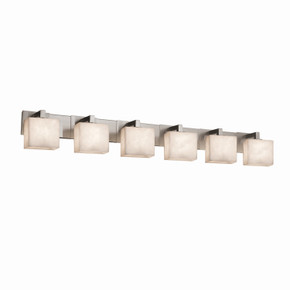 Bathroom Fixtures Five+Lights by Justice Designs ( 102 | CLD-8926-55-NCKL-LED6-4200 Clouds ) 