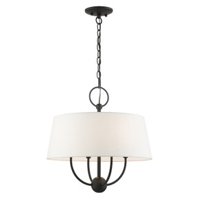 Mini Chandeliers Drum Shade by Livex Lighting ( 107 | 49844-04 Ridgecrest ) 