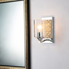 Sconces Single Glass by Lucas + McKearn ( 175 | BB90587PC-1B2S Arcadia ) 