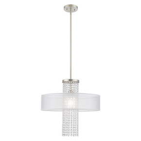 Mid. Chandeliers Drum Shade by Livex Lighting ( 107 | 41121-91 Bella Vista ) 