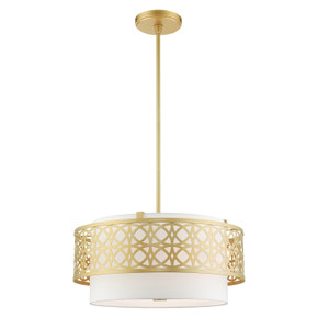 Pendants Drum Shade by Livex Lighting ( 107 | 49865-33 Calinda ) 