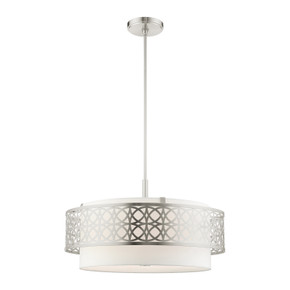 Mid. Chandeliers Drum Shade by Livex Lighting ( 107 | 49870-91 Calinda ) 