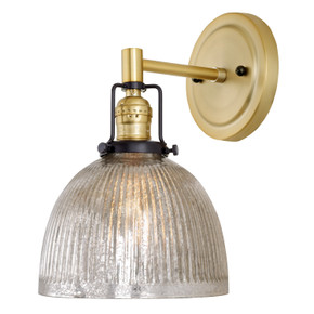 Sconces Single Glass by JVI Designs ( 261 | 1223-10 S5-MP Nob Hill ) 