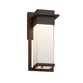 Exterior Wall Mount by Justice Designs ( 102 | FSN-7541W-OPAL-DBRZ Fusion ) 