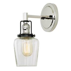 Sconces Single Glass by JVI Designs ( 261 | 1223-15 S9 Nob Hill ) 