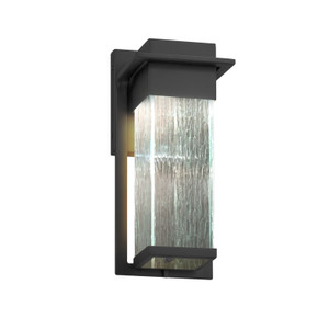 Exterior Wall Mount by Justice Designs ( 102 | FSN-7541W-RAIN-MBLK Fusion ) 