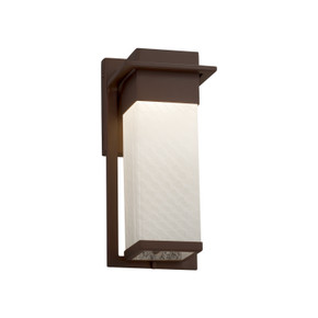 Exterior Wall Mount by Justice Designs ( 102 | FSN-7541W-WEVE-DBRZ Fusion ) 