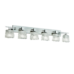 Bathroom Fixtures Five+Lights by Justice Designs ( 102 | GLA-8706-30-LACE-NCKL-LED6-4200 Veneto Luce ) 