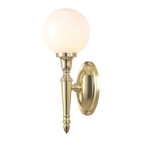 Sconces Single Glass by Lucas + McKearn ( 175 | BB-DRYDEN4-PB Dryden ) 