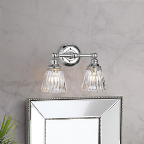 Bathroom Fixtures Two Lights by Lucas + McKearn ( 175 | BB-KEYNES2-PC Keynes ) 