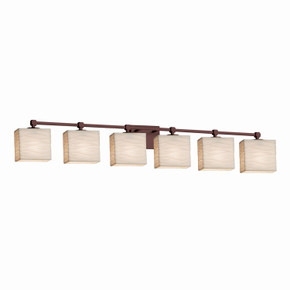 Bathroom Fixtures Five+Lights by Justice Designs ( 102 | PNA-8426-55-WAVE-DBRZ Porcelina ) 