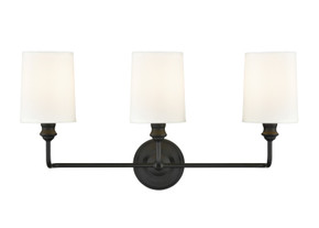 Bathroom Fixtures Three Lights by Millennium ( 59 | 99803-MB Leena ) 