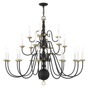 Large Chandeliers Candle by Livex Lighting ( 107 | 5015-04 Williamsburg ) 