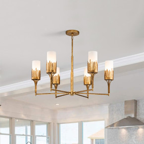 Mid. Chandeliers Glass Up by Lucas + McKearn ( 175 | CH20319G-6 Sawgrass ) 