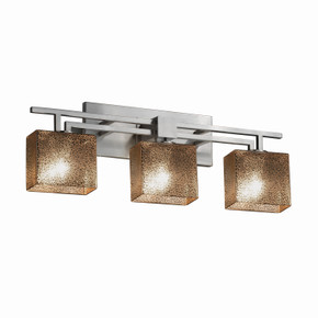 Bathroom Fixtures Three Lights by Justice Designs ( 102 | FSN-8703-55-MROR-NCKL Fusion ) 