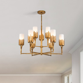 Mid. Chandeliers Glass Up by Lucas + McKearn ( 175 | CH20319G-9 Sawgrass ) 