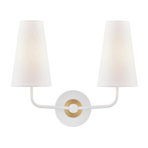 Sconces Double Candle by Mitzi ( 428 | H318102-AGB/WH Merri ) 