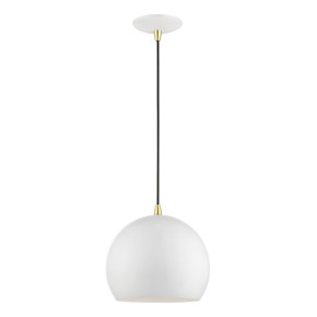 Pendants Glass Down by Livex Lighting ( 107 | 41181-69 Piedmont ) 