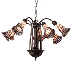 Mid. Chandeliers Glass Down by Meyda Tiffany ( 57 | 236532 Stained Glass Pond Lily ) 