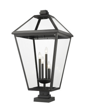 Exterior Post/Pier Head by Z-Lite ( 224 | 579PHXLXS-SQPM-BK Talbot ) 